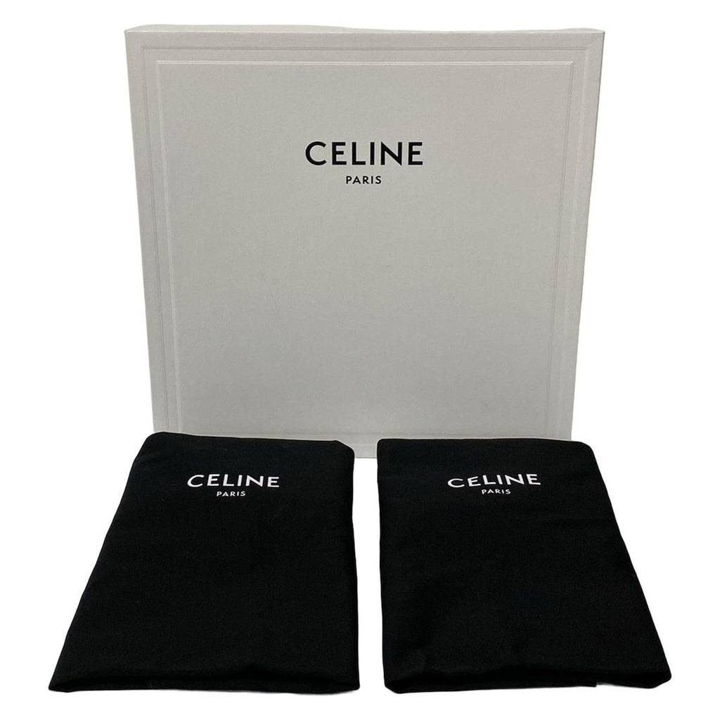 Celine Loafers 35 Margaret Brown White Tassel Triomphe Fleece Leather — view 7