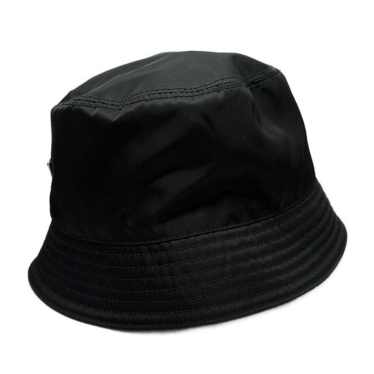 Prada Hat M Re-Nylon Bucket Hat Black — view 4