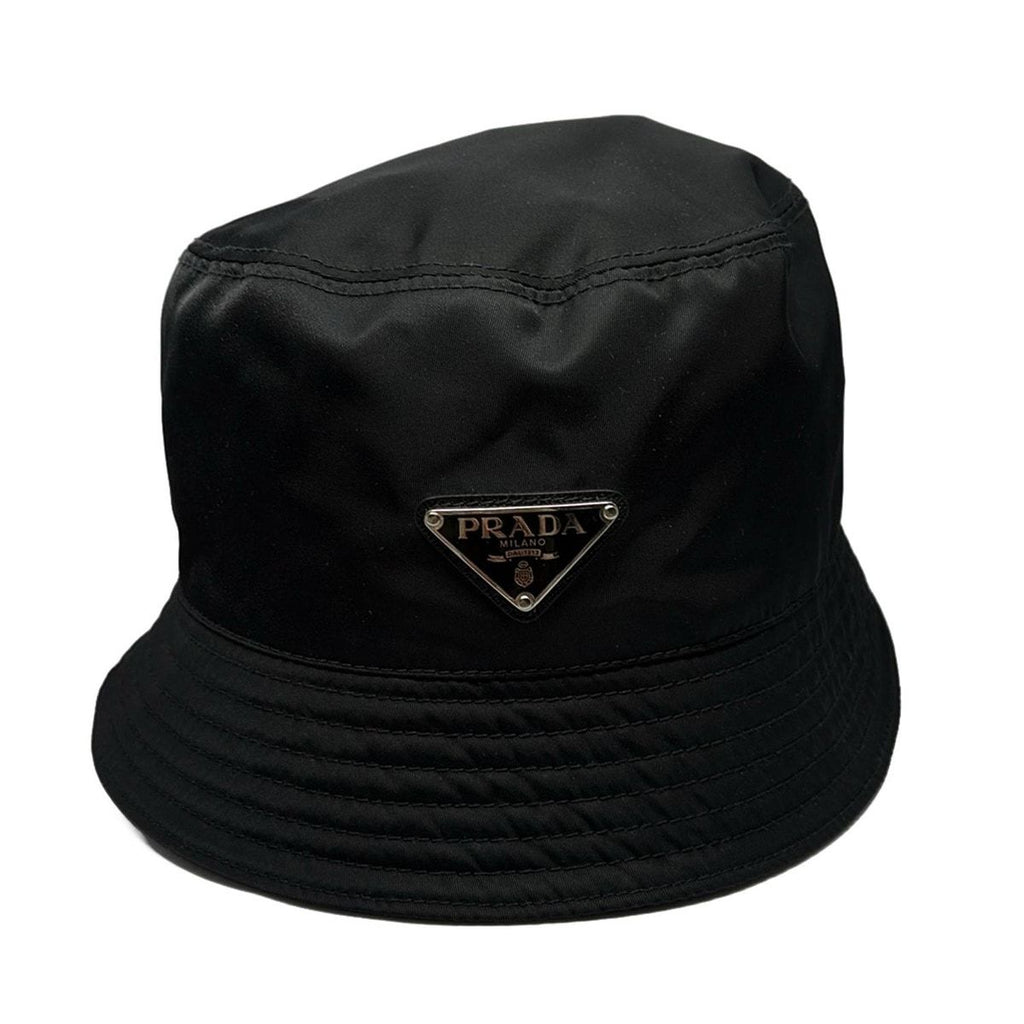 Prada Hat M Re-Nylon Bucket Hat Black