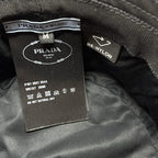 Prada Hat M Re-Nylon Bucket Hat Black — view 8