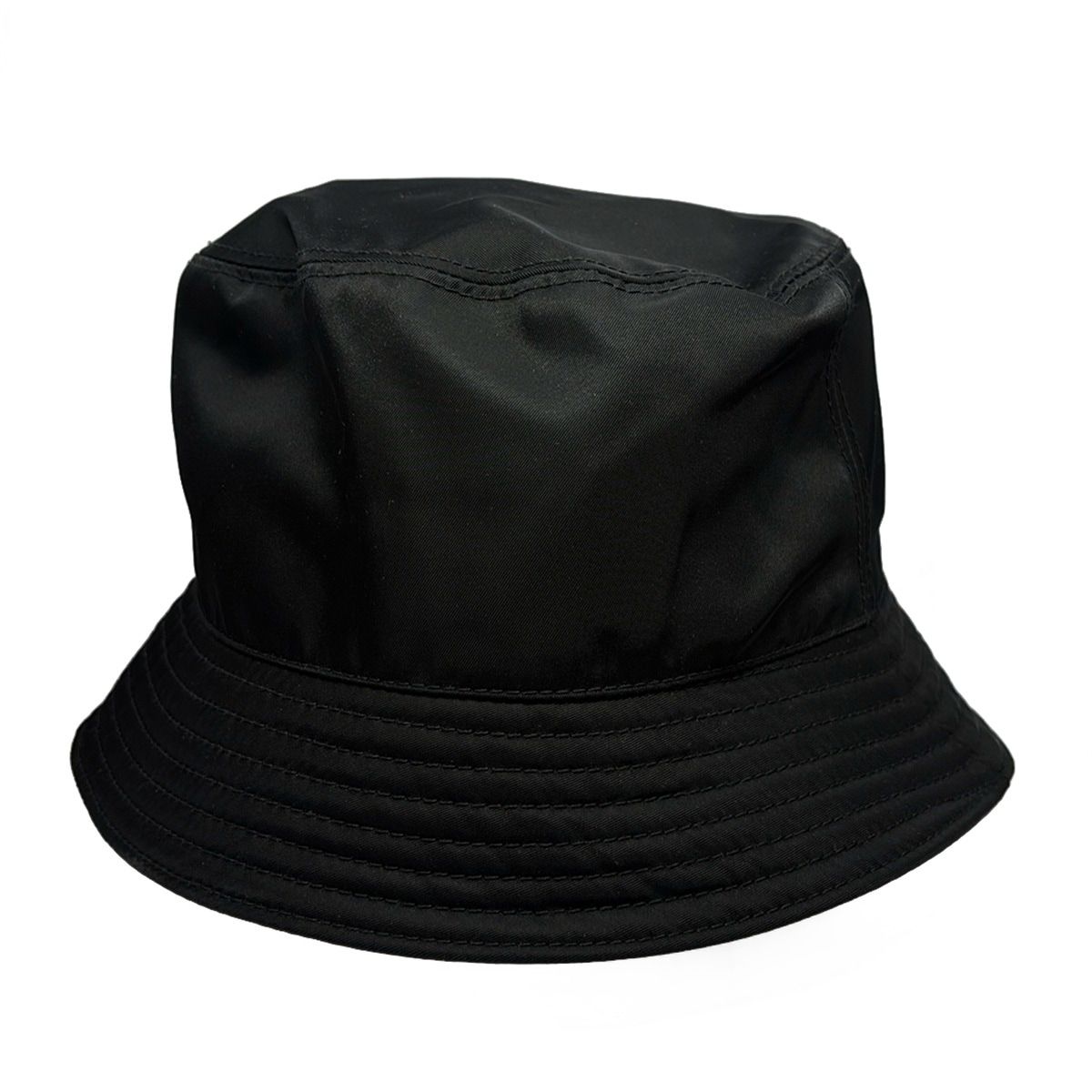 Prada Hat M Re-Nylon Bucket Hat Black — view 5