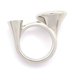 Hermes Ring M Col Ashserie Silver Black — view 4