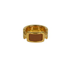 Hermes Ring XS Olympe PM Gold Brown