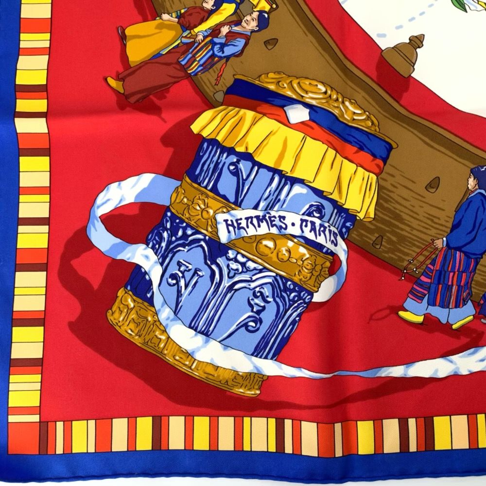 Hermes Carre 90 Prieres AU Vent Prayer in the Wind Scarf — view 7