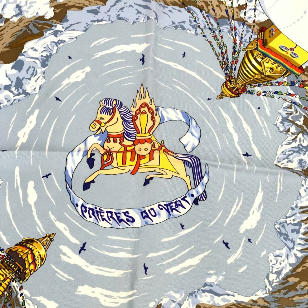 Hermes Carre 90 Prieres AU Vent Prayer in the Wind Scarf — view 6