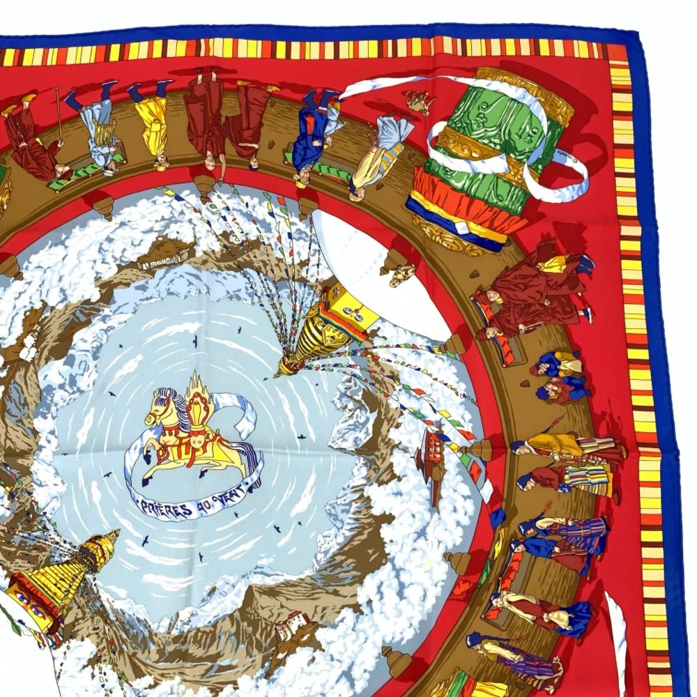 Hermes Carre 90 Prieres AU Vent Prayer in the Wind Scarf — view 3