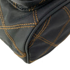 Prada Handbag Duet Black Brown Quilted Drawstring Leather — view 6