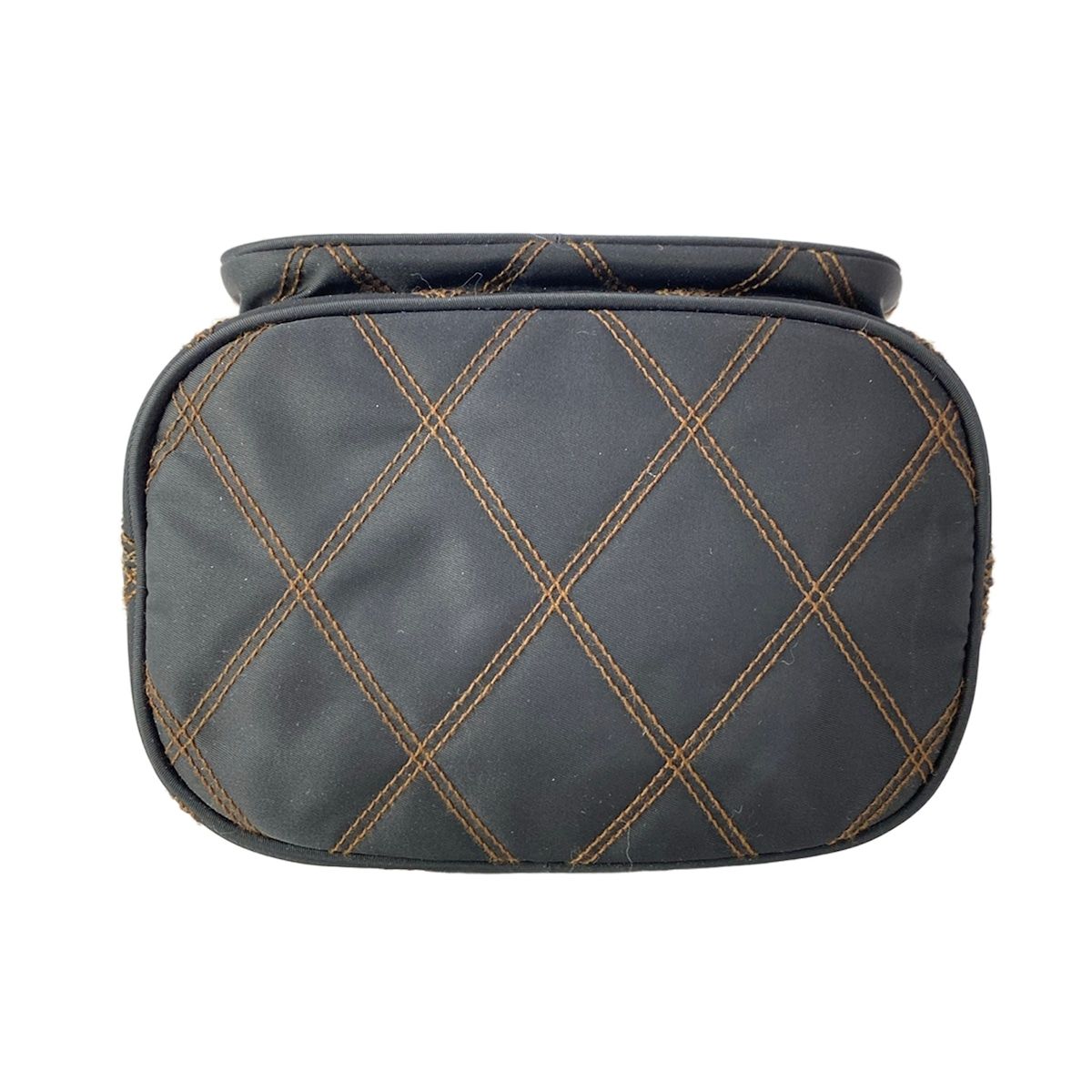 Prada Handbag Duet Black Brown Quilted Drawstring Leather — view 5