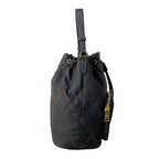 Prada Handbag Duet Black Brown Quilted Drawstring Leather — view 2