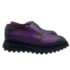 Louis Vuitton Kong Line Plain Toe Derby Shoes Leather Purple Gradation 6.5 — view 3