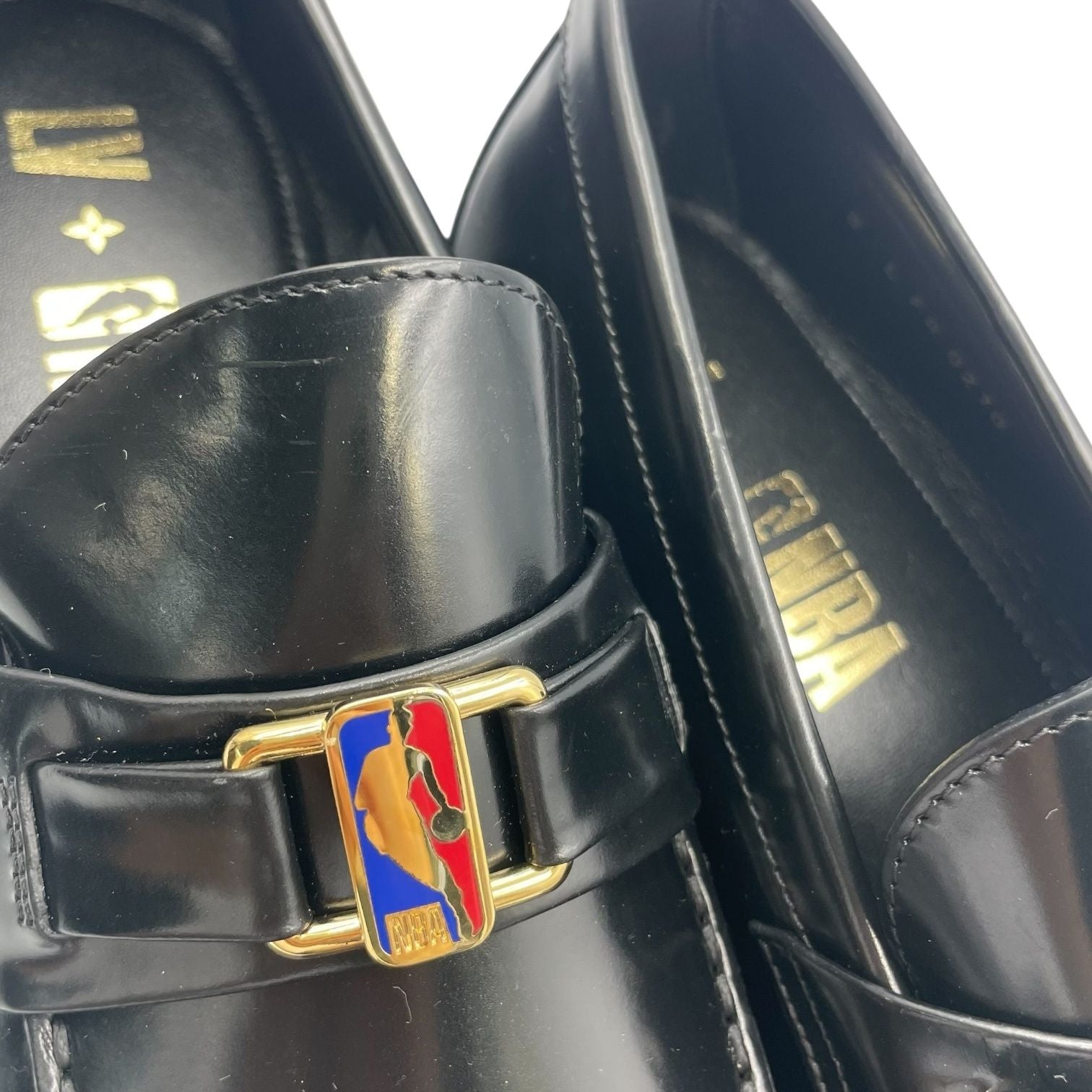 Louis Vuitton Loafers Measure Line Nba Collaboration Leather Black 8 — view 7