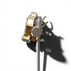 Chanel Gold Rhinestone CC Logo Earrings — view 5