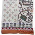 Louis Vuitton Monogram Tree Obui Reversible Scarf Twill Bandeau Pink — view 4