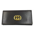 Gucci Key Case GG Logo Leather Black Key Holder