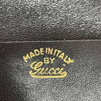 Gucci Key Case GG Logo Leather Black Key Holder — view 6