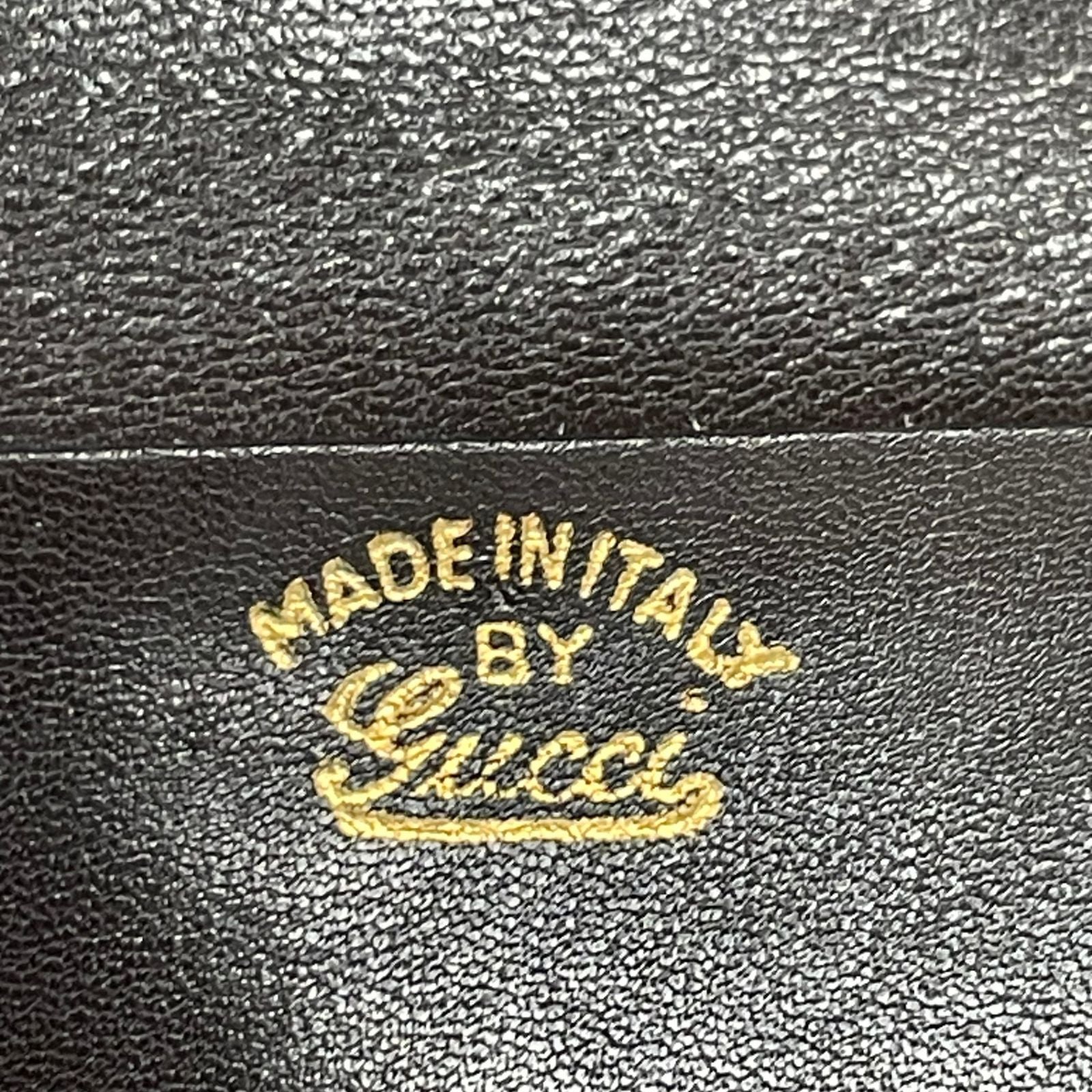 Gucci Key Case GG Logo Leather Black Key Holder — view 6