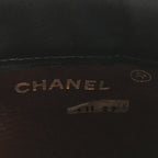 Chanel CC Logo Mini Quilted Lambskin Clutch Navy Purse — view 9