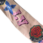 Louis Vuitton Bandeau BB LV Streets Patches Monogram Silk Scarf Brown — view 4