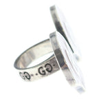 Gucci Ghost Double Ring Pink Silver — view 3