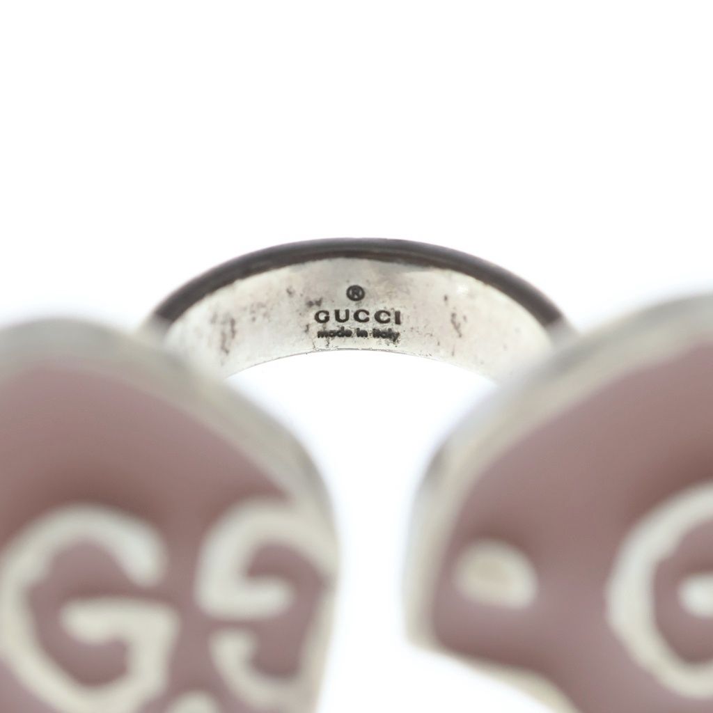Gucci Ghost Double Ring Pink Silver — view 5