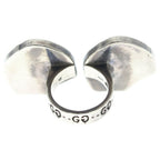Gucci Ghost Double Ring Pink Silver — view 2