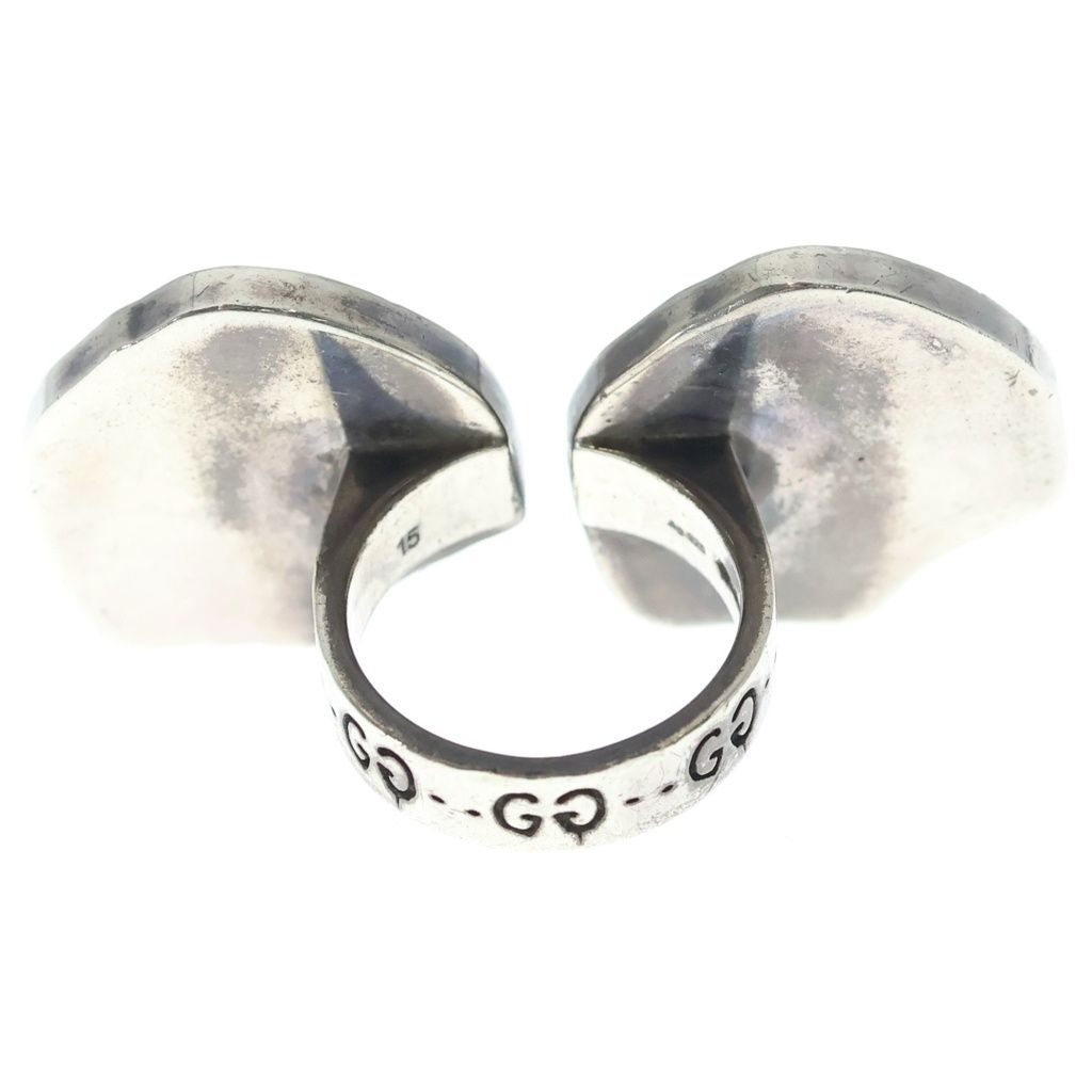 Gucci Ghost Double Ring Pink Silver — view 2