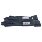 Chanel Sports Line CC Logo Leather Patch Knit Gloves Black — view 4