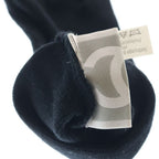 Chanel Sports Line CC Logo Leather Patch Knit Gloves Black — view 6