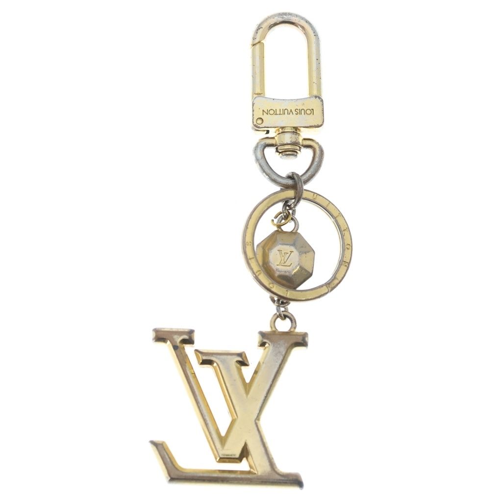 Louis Vuitton Porte Cles LV Facet Key Holder Charm Gold — view 2