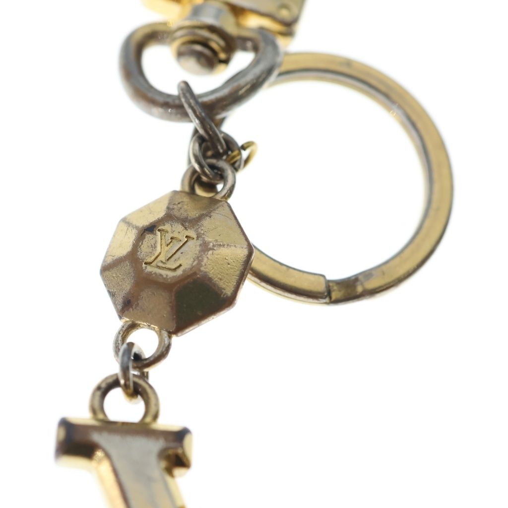 Louis Vuitton Porte Cles LV Facet Key Holder Charm Gold — view 6