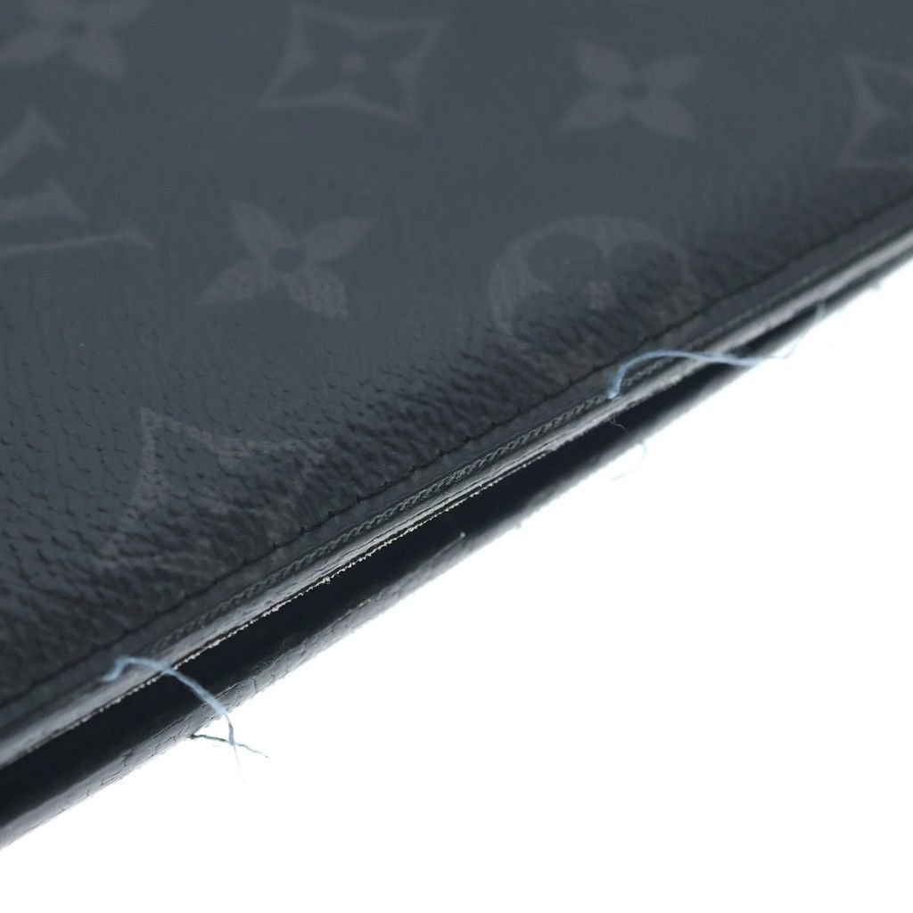 Louis Vuitton Monogram Portefeuille Brazza Eclipse Wallet Black — view 4