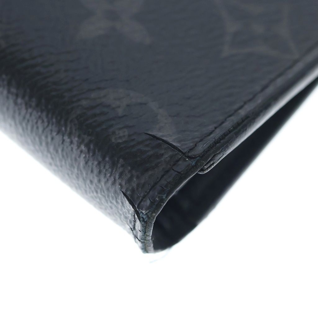 Louis Vuitton Monogram Portefeuille Brazza Eclipse Wallet Black — view 5
