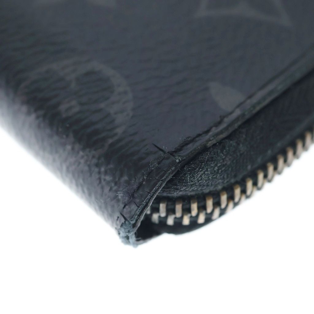 Louis Vuitton Monogram Eclipse Zippy Wallet Vertical Black — view 4