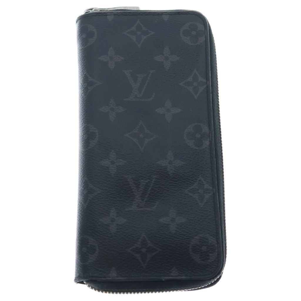 Louis Vuitton Monogram Eclipse Zippy Wallet Vertical Black
