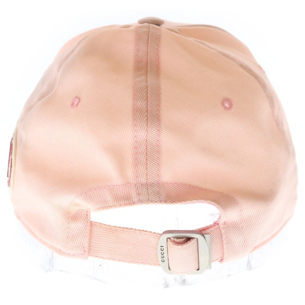 Gucci NY Baseball Cap Pink Cotton Yankees Applique Embroidery Rabbit — view 2