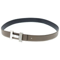 Hermes Constance Logo Buckle Reversible Belt Black Brown