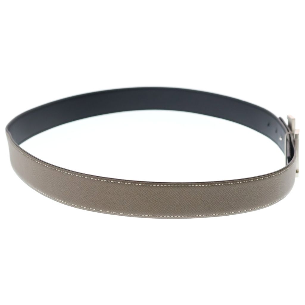 Hermes Constance Logo Buckle Reversible Belt Black Brown — view 3