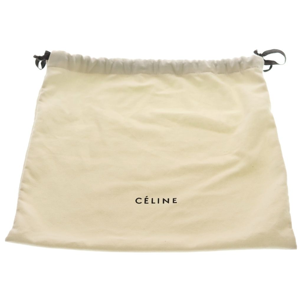 Celine Trio Large Shoulder Bag Black Leather Gold — view 7