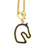 Hermes Tonnerre PM Chain Necklace Gold — view 3