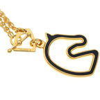 Hermes Tonnerre PM Chain Necklace Gold — view 5