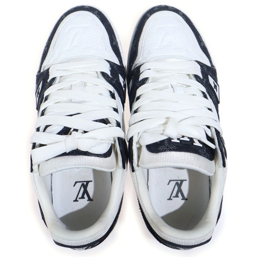 Louis Vuitton LV Trainer LV Sweatshirt Maxi Monogram Leather Low Cut Sneakers — view 4