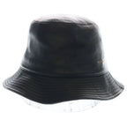 Celine Soft Lambskin Leather Bucket Hat Black — view 4
