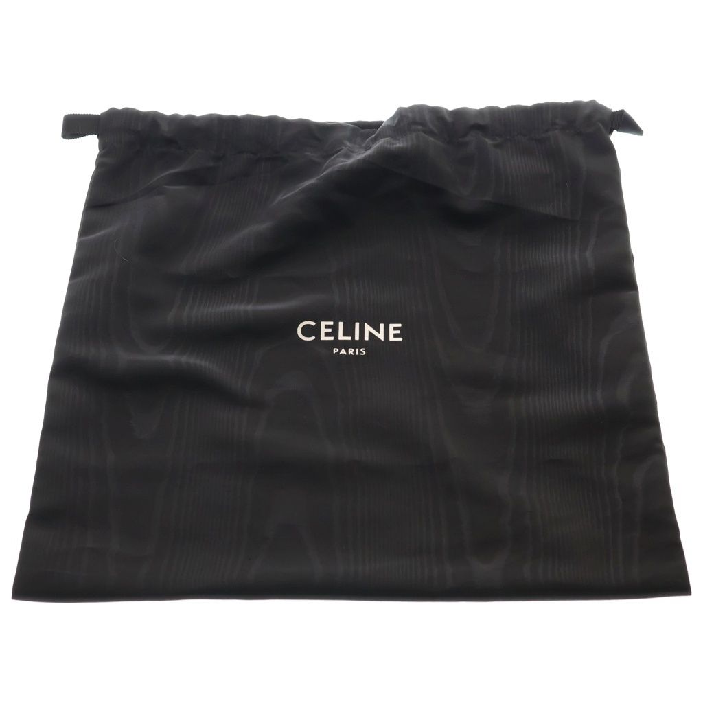 Celine Soft Lambskin Leather Bucket Hat Black — view 8