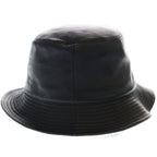Celine Soft Lambskin Leather Bucket Hat Black — view 3