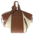Loewe Hammock Small Leather Hand Small Shoulder Bag 2-Way Silver Ivory White