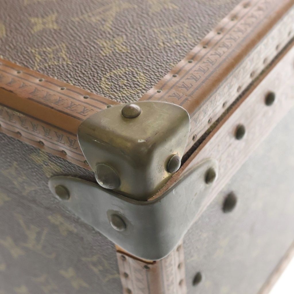 Louis Vuitton Monogram Visten 55 Brown Trunk Suitcase Vintage — view 6