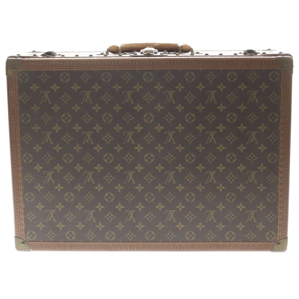 Louis Vuitton Monogram Visten 55 Brown Trunk Suitcase Vintage