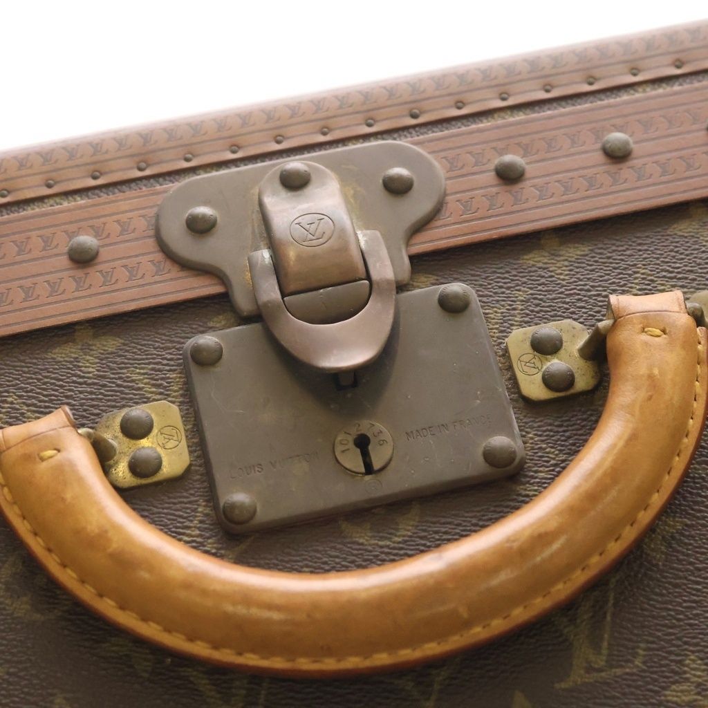 Louis Vuitton Monogram Visten 55 Brown Trunk Suitcase Vintage — view 7