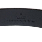 Gucci Horse Buckle Leather Belt Black Gold — view 5