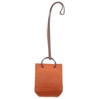 Hermes Sac Orange Agno Milo Charm Keychain — view 2